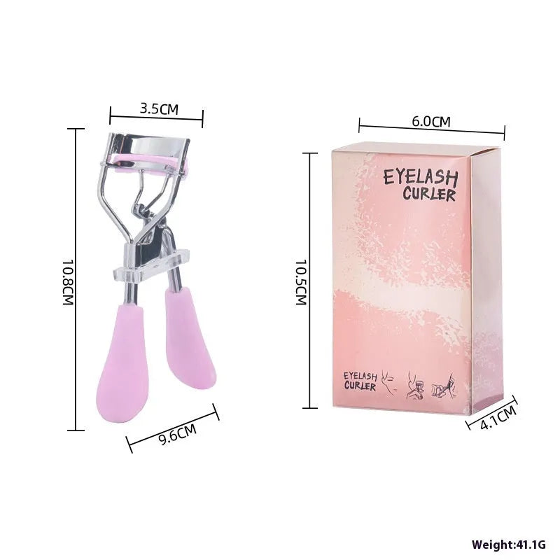 A4 manual eyelash curler with silicone comb in carbon steel and ABS construction