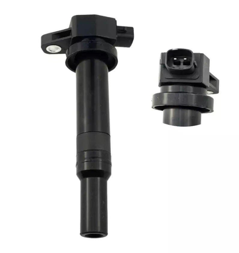 Black Hyundai ignition coil with reference numbers 27301-3E400 for 4-cylinder engines