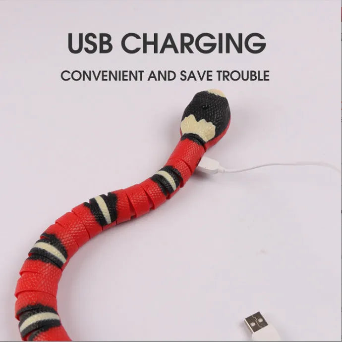 Remote control electric snake toy plastic silver ring intelligent obstacle avoidance children 4-6