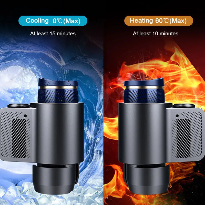 Smart 2-in-1 car heating cooling cup with aviation aluminium liner, 5L capacity, standard style, on a table