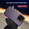 Frosted anti-drop PC phone case for iPhone 14 Pro Max in dark purple