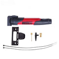 Bicycle mountain bike mini inflator in plastic with multiple colour options