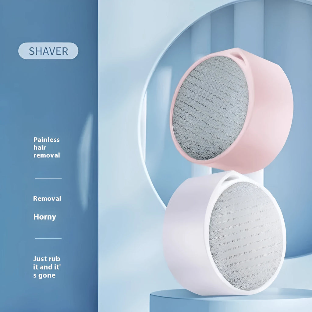 A 2-in-1 nano glass epilator and foot grinder device in a 2in1 style colour.