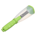 Green multifunctional storage box peeler with built-in rubbish bin for collecting vegetable peelings