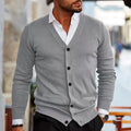Men's slim fit acrylic cardigan sweater coat in multiple colours for autumn winter