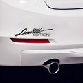 Reflective British style bumper sticker in black, white, and colourful options, 16cm long.