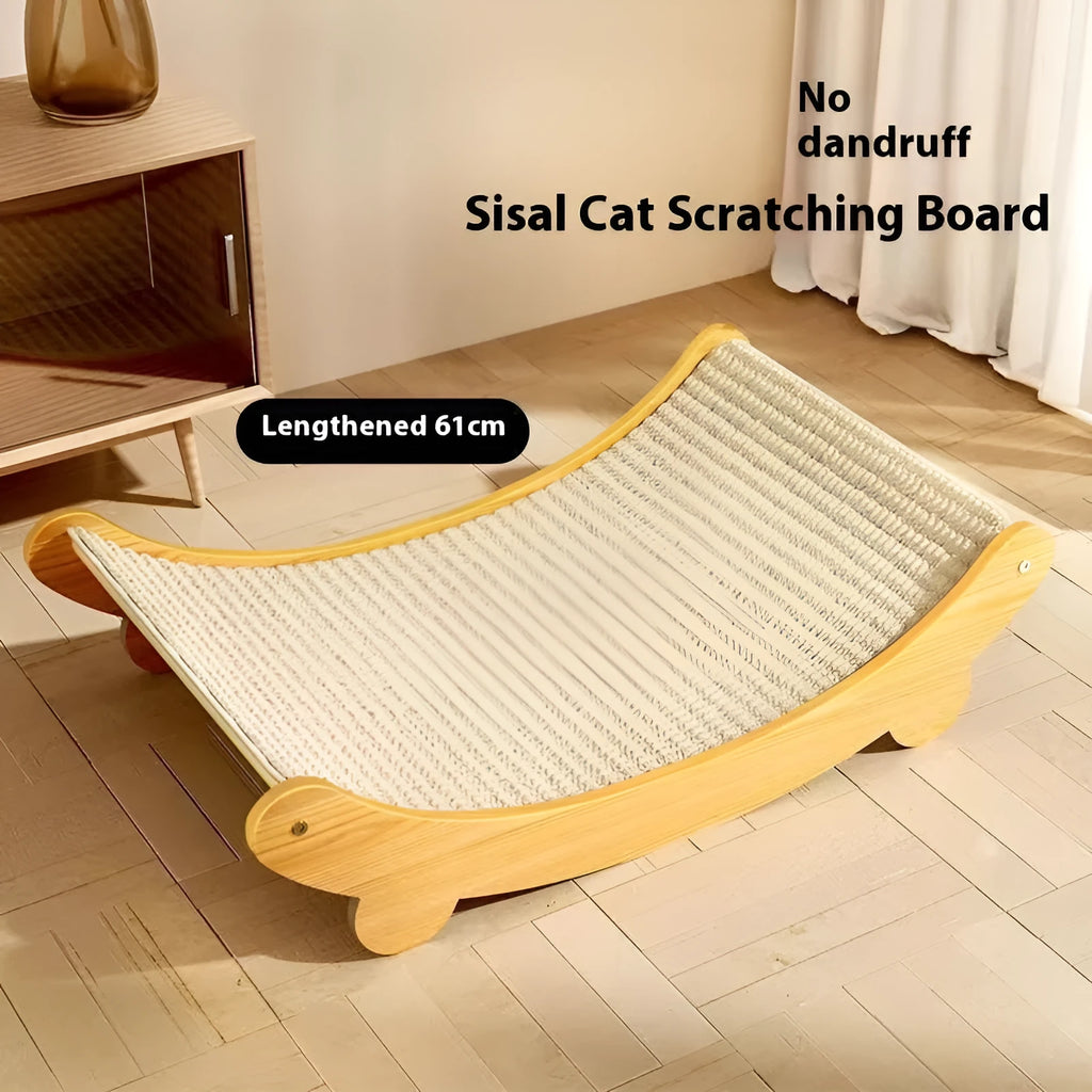 Sisal blanket cat scratch board in natural style available in large and small sizes