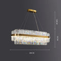 Stainless steel crystal chandelier with adjustable height for atmospheric restaurant and bedroom lighting