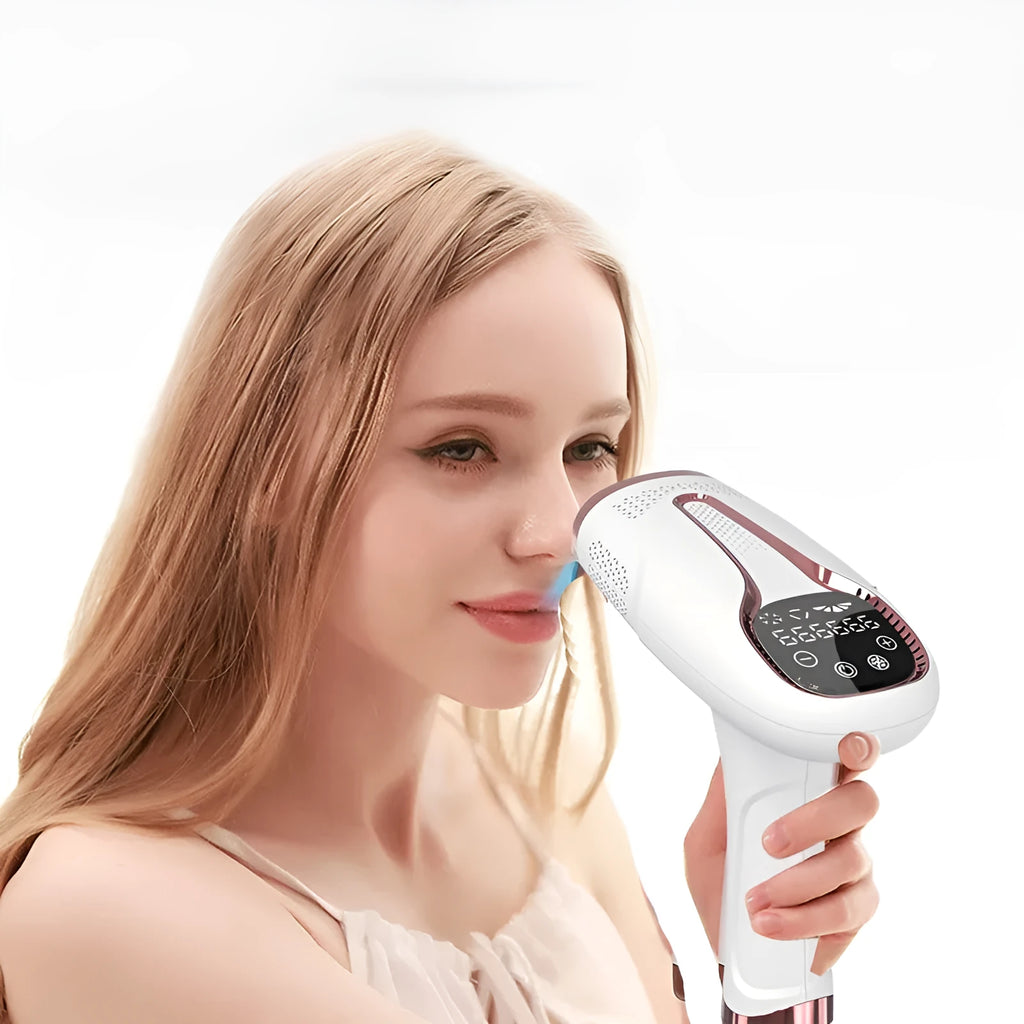 White household underarm hair removal instrument with freezing point technology and plug-in power supply