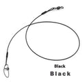 Ten green steel wire double buckle fishing pins laid out, each measuring 54 cm in length.