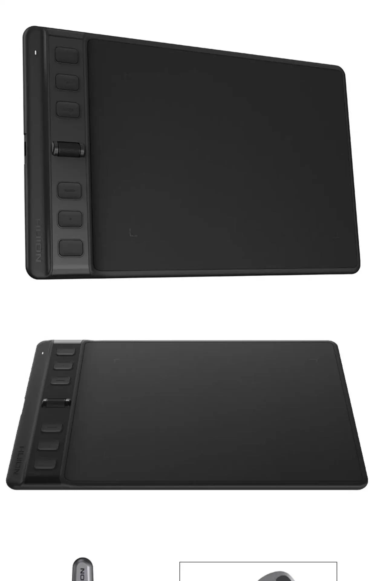 Huion H641P black graphics tablet with digital pen for mobile phone and computer drawing