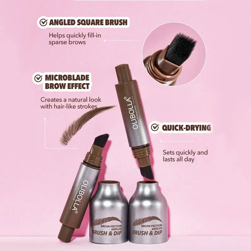 Big brush hairline multi-purpose non-smudge eyebrow pencil in four colour options with standard specification