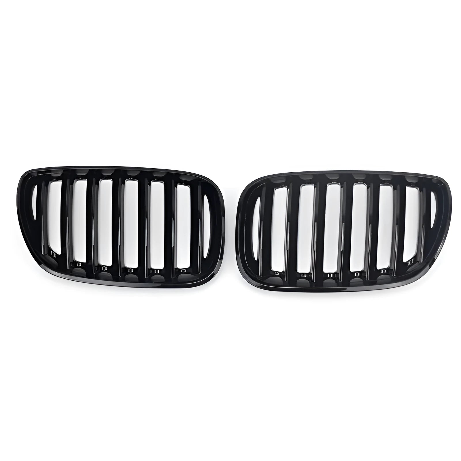 BMW X5 E53 bright black mesh grille set for 2000-2006 models front bumper replacement