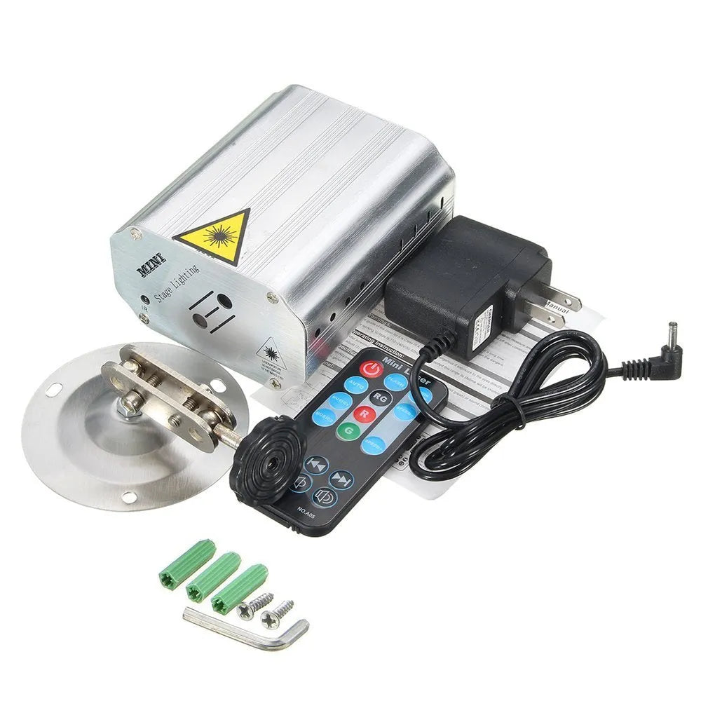 30W red and green laser party light with voice control and mounting bracket