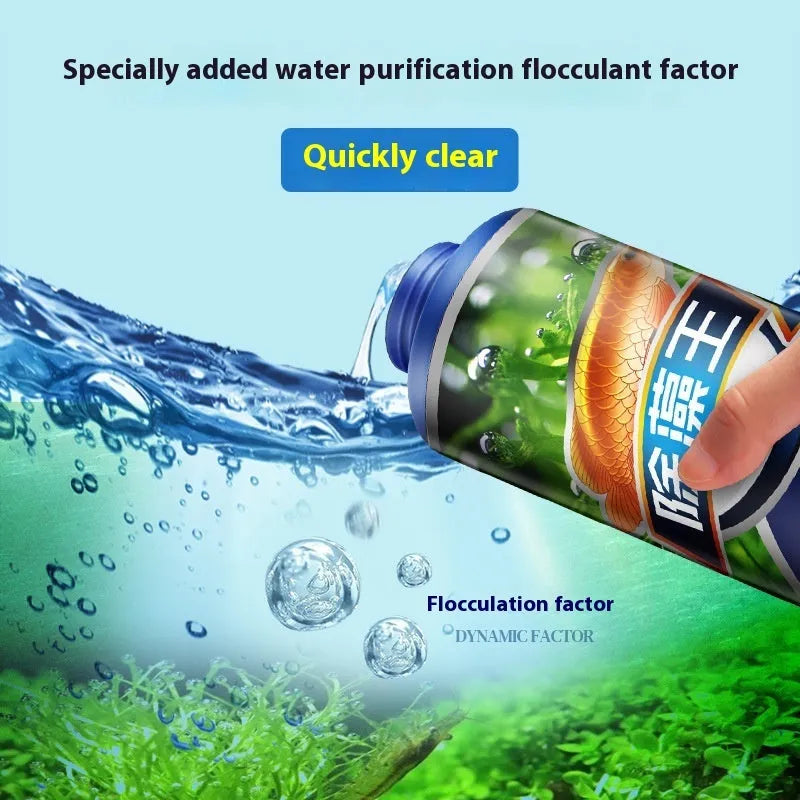 Ecological algae removal king liquid algaecide bottle for fish tanks and ponds in 300ml, 700ml, 1100ml sizes