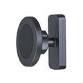 Black silicone magnetic phone mount bracket for car dashboard or gym equipment