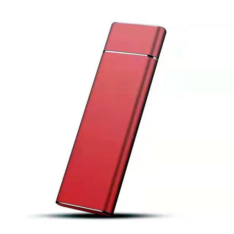 6TB external mobile hard disk with metal shell in black, blue, orange, red, or silver colour options