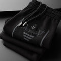 Men's twill stretch trousers in white, cotton blend fabric, casual fit, available in sizes M to 4XL