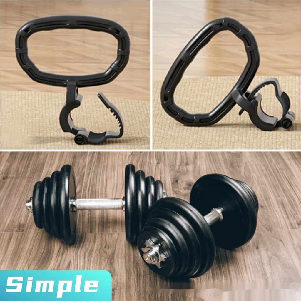 Adjustable black kettlebell handle made from PP material, 21x19cm, for home gym weight training