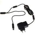 Xbox 360 Kinect power adapter with US and European plug options in European specification colour