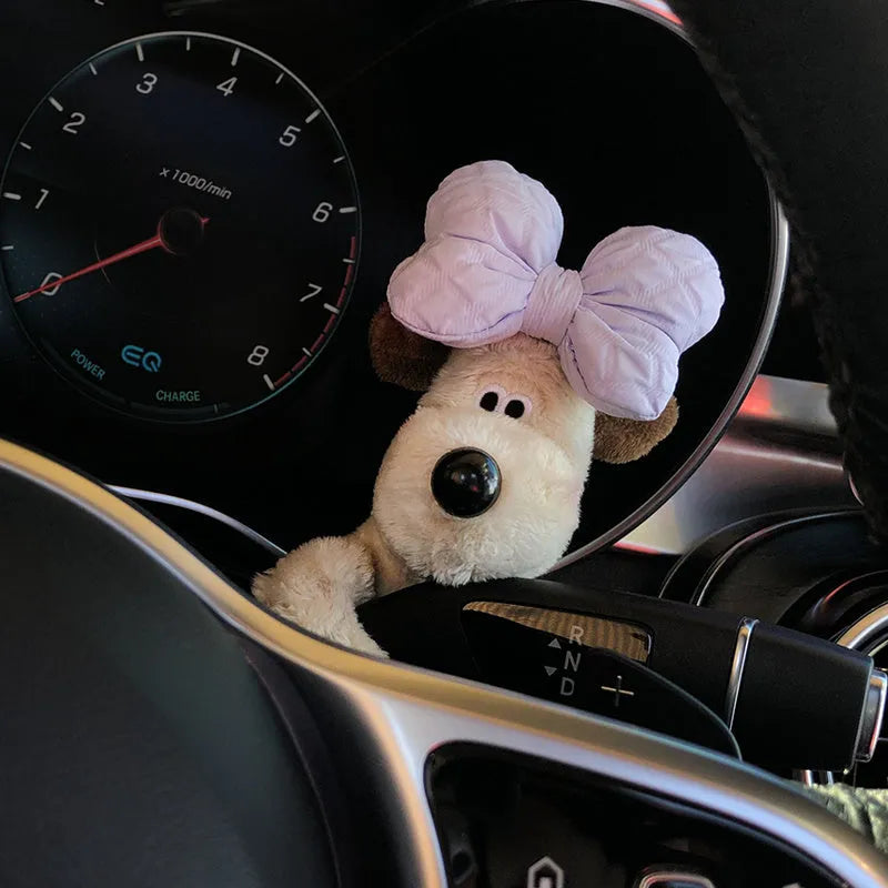 Cotton cartoon pilot dog car seat block decoration doll on vehicle seat