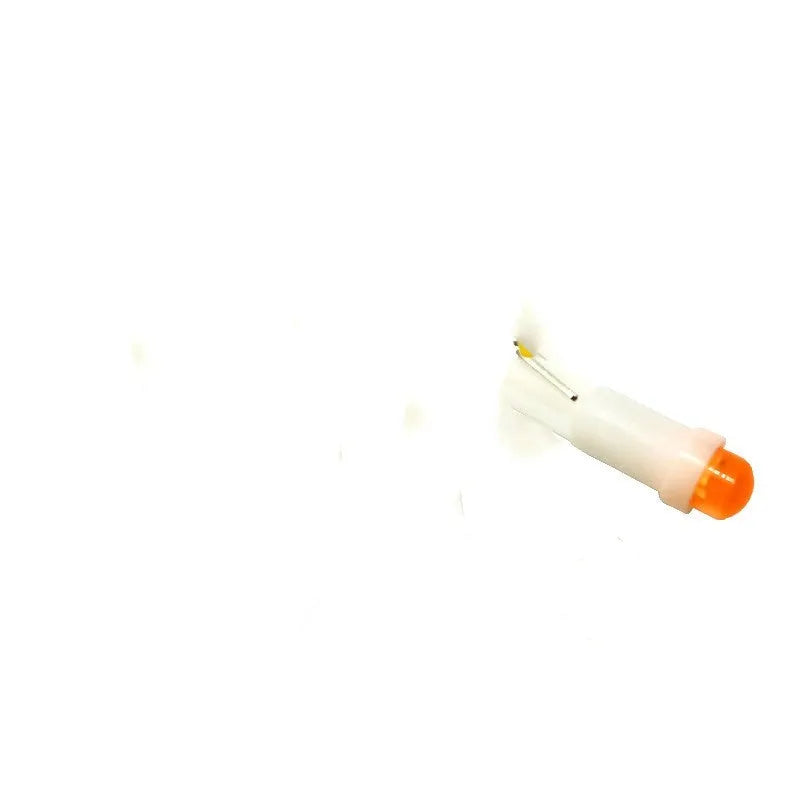 T5 ceramic base car instrument LED bulb showing seven colour options including blue, green, red, and yellow
