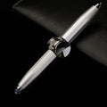 10.5cm metal LED pen spinning decompression gyro ballpoint pen with 12 ink colour options
