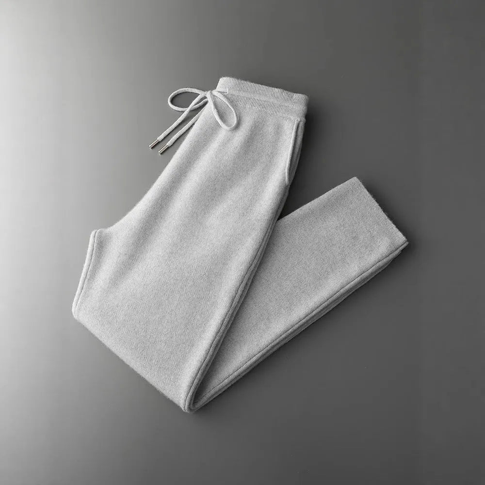 Men's seven-needle cashmere half-zip knit sweater in camel, dark gray or light gray, sizes S to XXXL