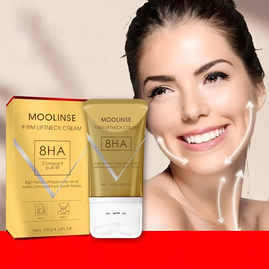 Neck moisturising cream set with eye cream for dry skin in a box