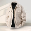 Men's slim-fit sports casual coat in black, available in plus sizes up to 3XL.