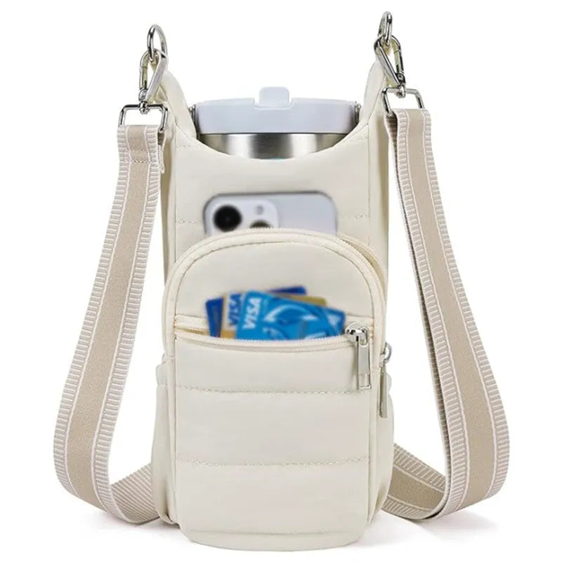 Cloth water bottle carrier bag for bicycles in modern simplicity style