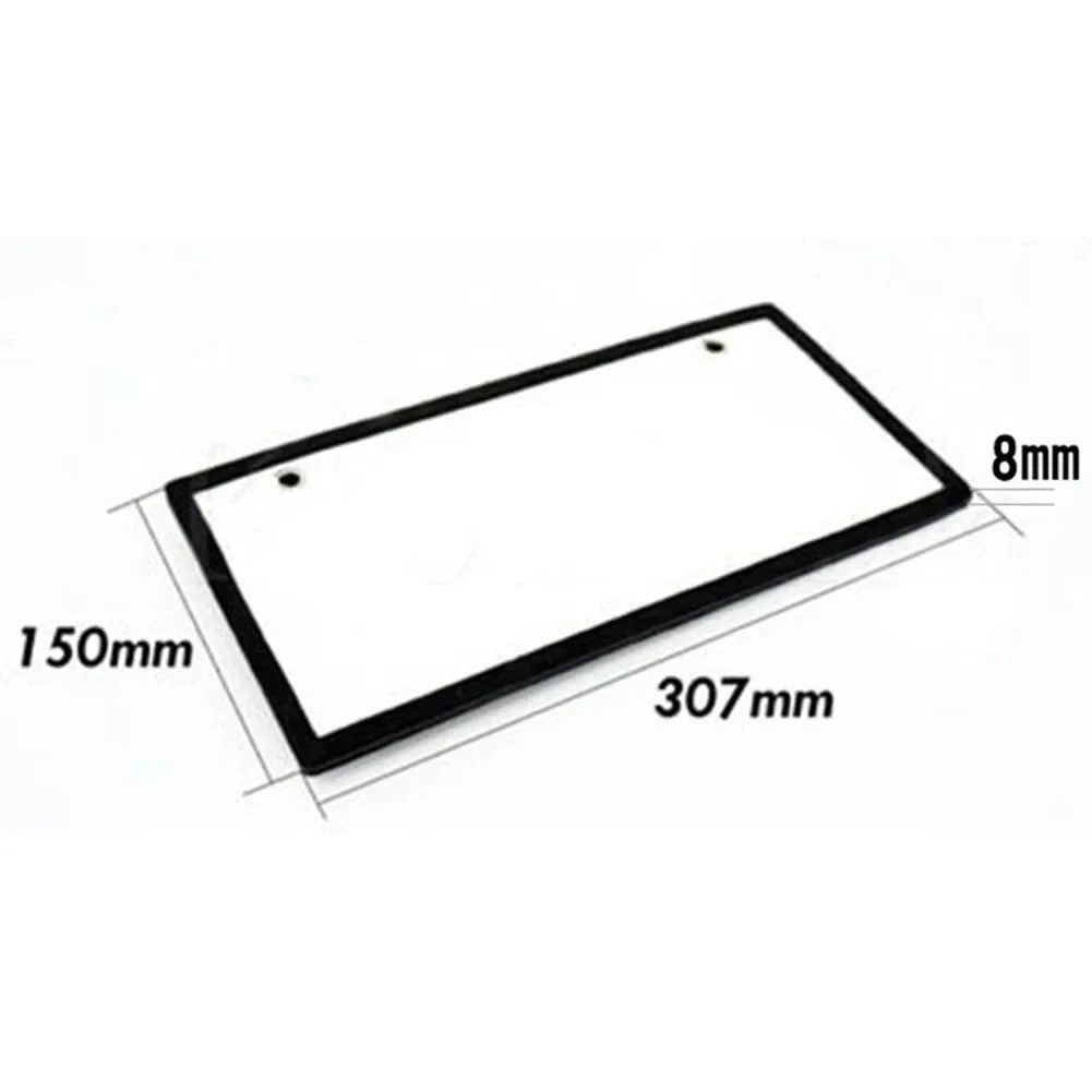 Two LED license plate lights for trucks with plastic housing and uniform illumination
