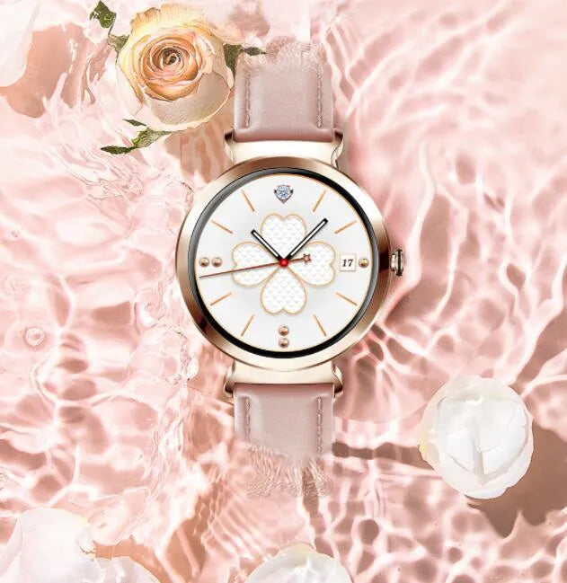 Zinc alloy smart bracelet jewellery watch with 1.28-inch screen on adjustable strap