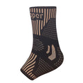 Copper ion ankle support in gold colour for adult sports protective gear, single unit