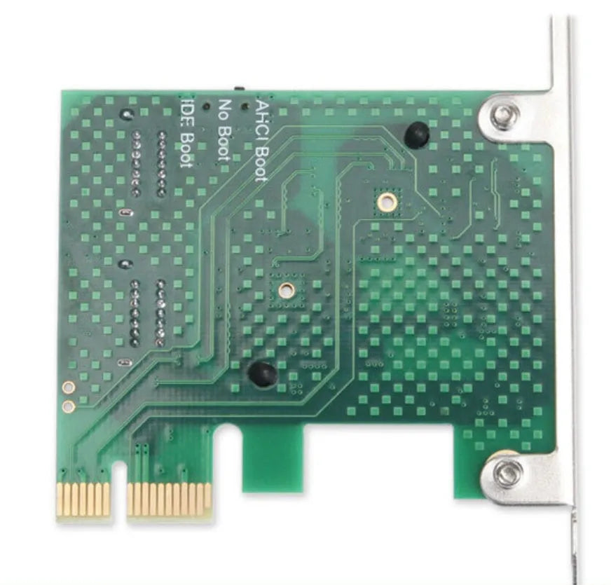 Green PCIE to SATA3.0 extension card with four SATA3.0 ports and PCI-Ex1 bus interface