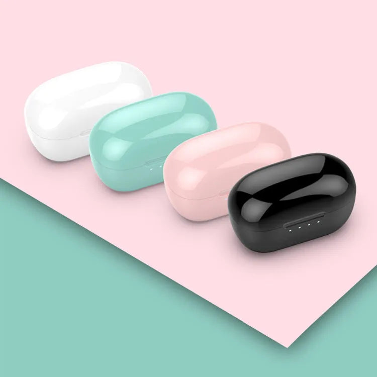 Wireless Bluetooth stereo earbud headset in black with earplug fit