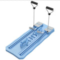 Blue multifunctional supine fitness board for home abdominal exercises