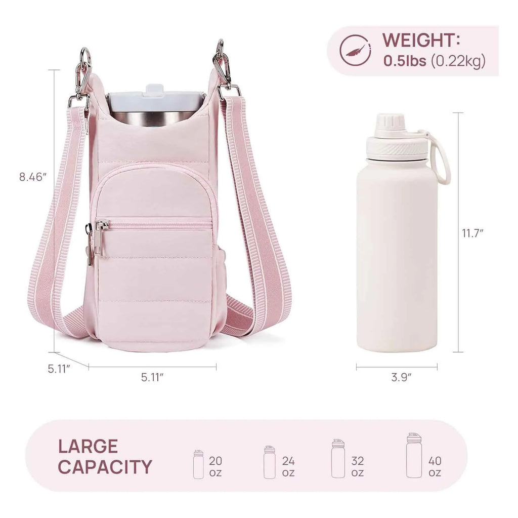 Cloth water bottle carrier bag for bicycles in modern simplicity style