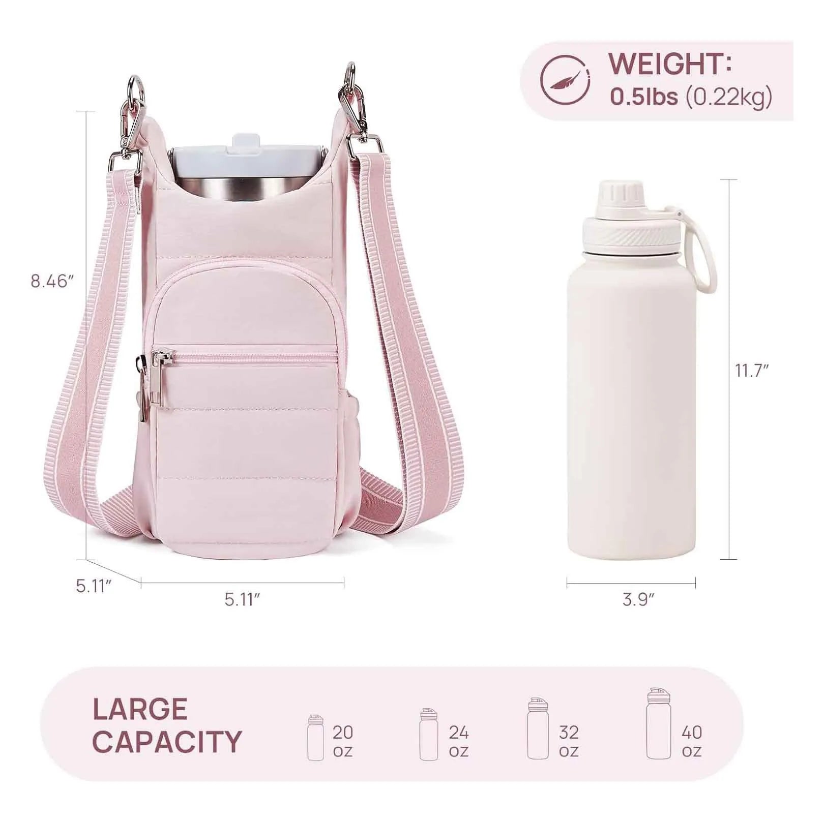 Cloth water bottle carrier bag for bicycles in modern simplicity style
