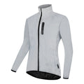Waterproof polyester long sleeved top in BL220 Silver colour showing European sizing options