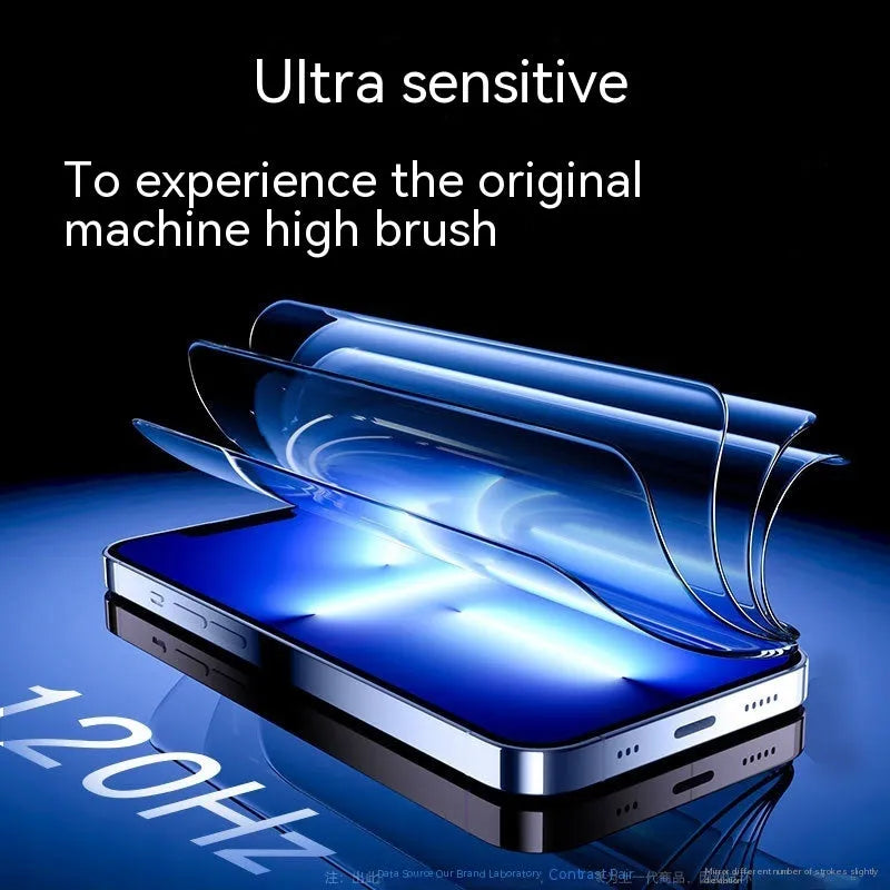 Tempered glass iPhone screen protector in HD and Peep-proof privacy variants with application kit.