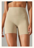 Women's high waist fitness pants in dark green with belly contracting design for sports and daily wear