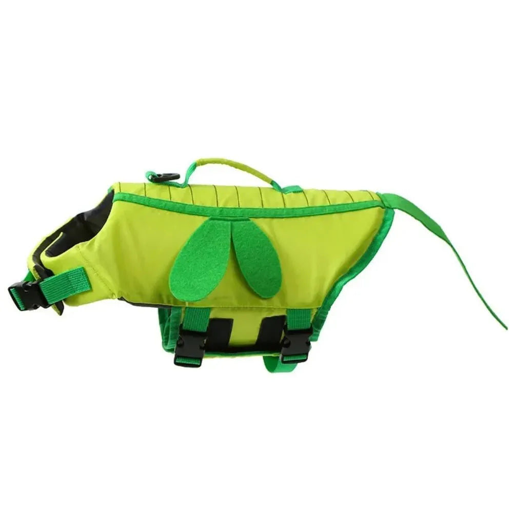 Reflective dog life vest swimming safety jacket with adjustable buckles in bright colours