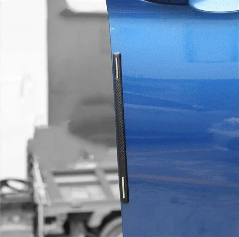 Carbon fibre black soft rubber door edge protection strip for GM vehicles, 4-pack