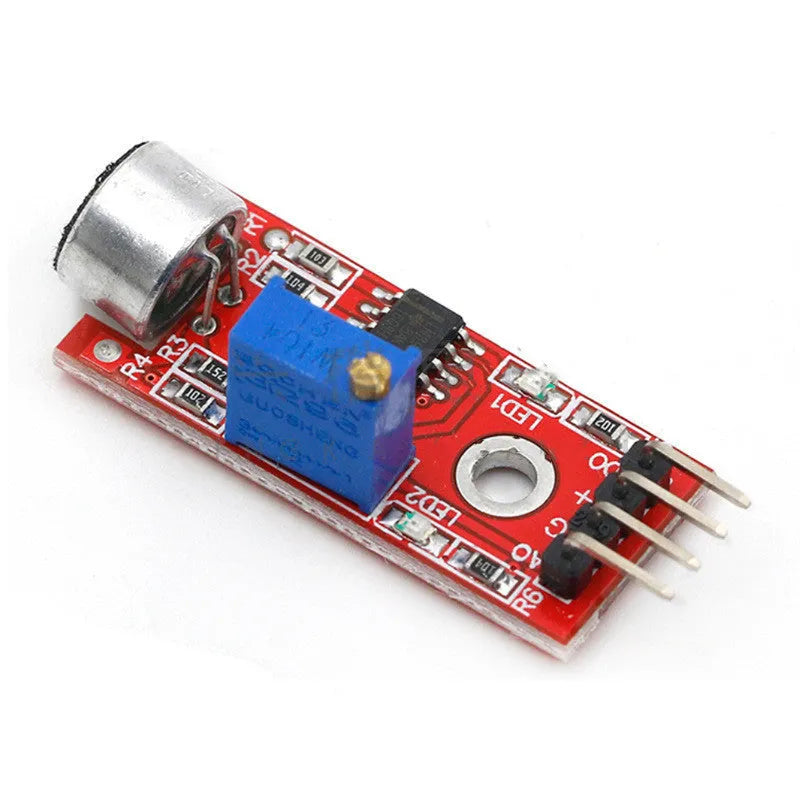 KY-037 high sensitivity microphone sensor module with 5V power supply and 3mm screw hole