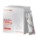 Two bottles of liquid Anti-Aging Drink supplement with nicotinamide riboside and PQQ for cellular support