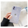 Planet frosted transparent TPU PC back cover phone case for iPhone with painted starry sky design