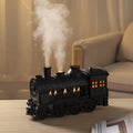 Small train aromatherapy machine essential oil diffuser with retro metal finish and large mist output for desktop use