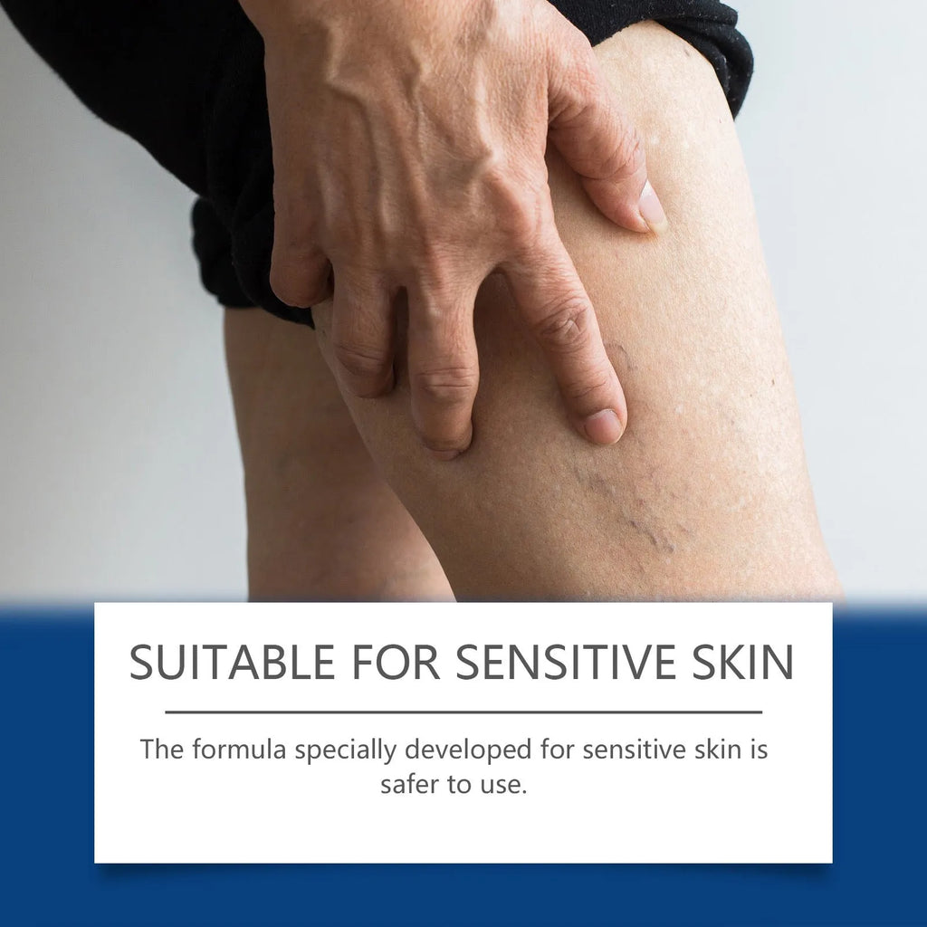 30ml bottle of leg care massage spray with a spray nozzle.