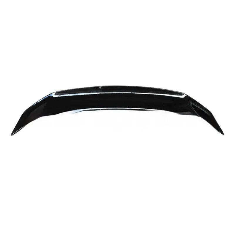 Universal punch-free ABS plastic car spoiler in bright black finish